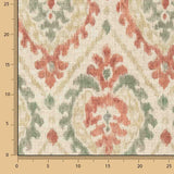 Cotton canvas, ethnic print, terracotta - Ribes y Casals