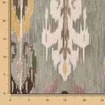 Multicoloured Ethnic Ikat-Printed Cotton Canvas Half Panama Weave Fabric - Ribes y Casals