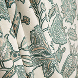 Cotton Canvas with Oriental Print – Garden, Sage Green - Ribes y Casals