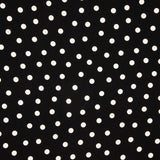 Black Polka Dot Elastic Trench Coat - Ribes y Casals