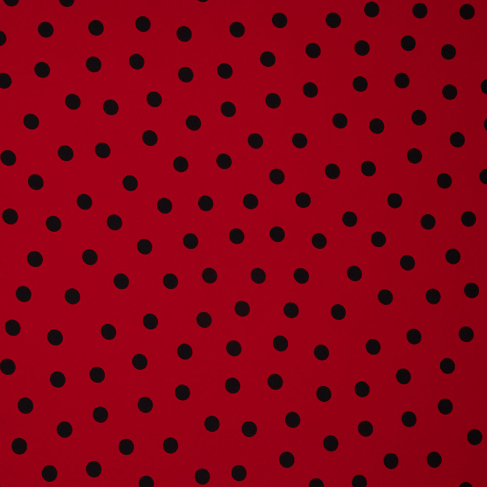 Red Polka Dot Elastic Trench Coat - Ribes y Casals