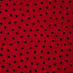 Red Polka Dot Elastic Trench Coat - Ribes y Casals