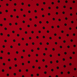 Red Polka Dot Elastic Trench Coat - Ribes y Casals