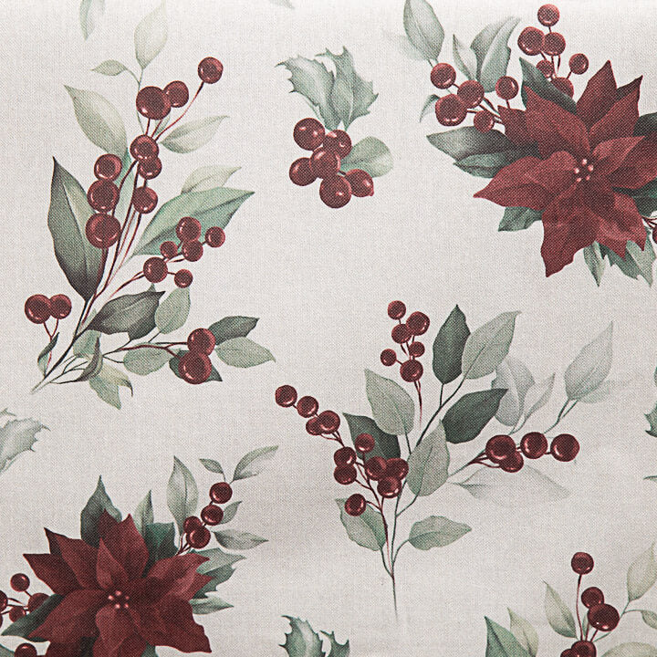 Resin-coated, stain-resistant, Christmas Poinsettia, Maroon - Ribes y Casals