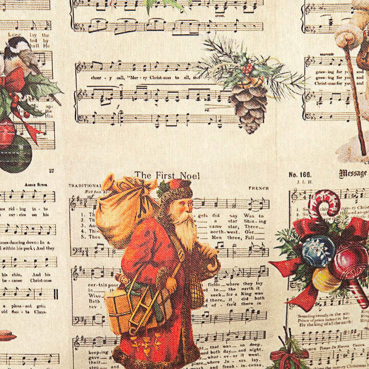 Vintage Christmas Resin-Coated, Stain-Resistant Sheet Music - Ribes y Casals