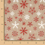 Jute Fabric with Snowflake Print - Ribes y Casals