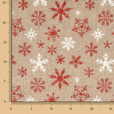 Jute Fabric with Snowflake Print - Ribes y Casals