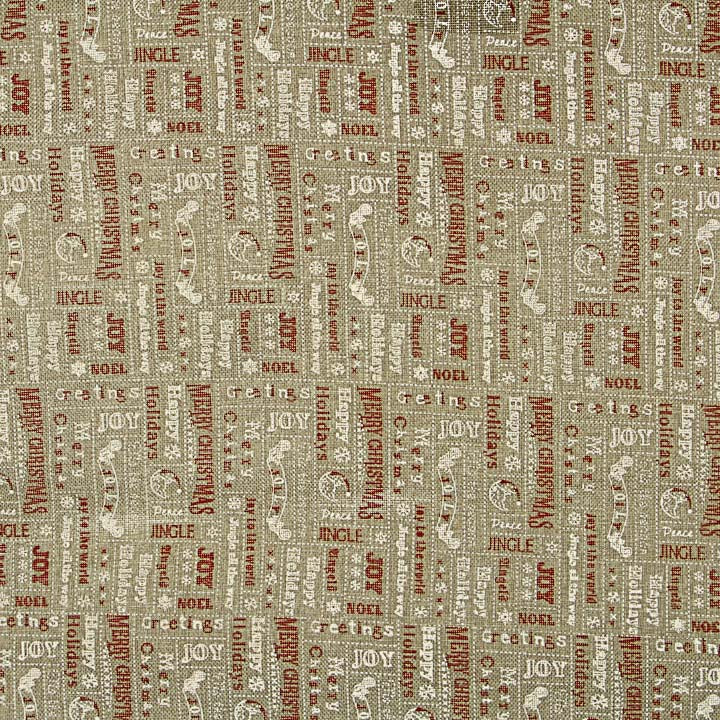 Jute Fabric ‘Merry Christmas’ Printed Design - Ribes y Casals