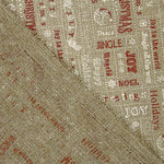 Jute Fabric ‘Merry Christmas’ Printed Design - Ribes y Casals