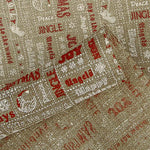 Jute Fabric ‘Merry Christmas’ Printed Design - Ribes y Casals