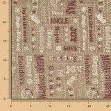 Jute Fabric ‘Merry Christmas’ Printed Design - Ribes y Casals