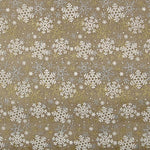 Jute Fabric Decoration with Gold Snow Print - Ribes y Casals