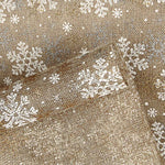Jute Fabric Decoration with Gold Snow Print - Ribes y Casals