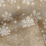 Jute Fabric Decoration with Gold Snow Print - Ribes y Casals