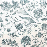 Resin-coated Stain-resistant Floral Botanical Blue - Ribes y Casals