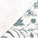 Resin-coated Stain-resistant Floral Botanical Blue - Ribes y Casals