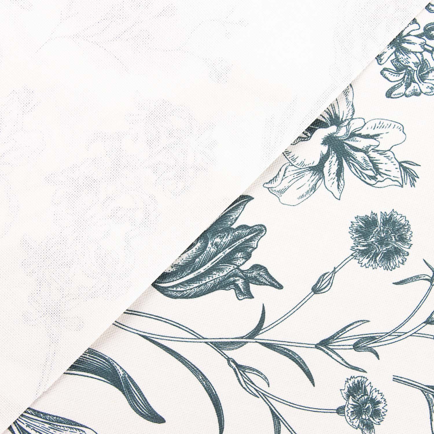 Resin-coated Stain-resistant Floral Botanical Blue - Ribes y Casals