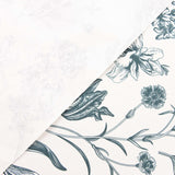 Resin-coated Stain-resistant Floral Botanical Blue - Ribes y Casals