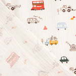 Bambula Cotton Fabric Children's Vehicles - Ribes y Casals