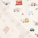 Bambula Cotton Fabric Children's Vehicles - Ribes y Casals