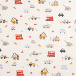 Bambula Cotton Fabric Children's Vehicles - Ribes y Casals
