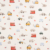Bambula Cotton Fabric Children's Vehicles - Ribes y Casals