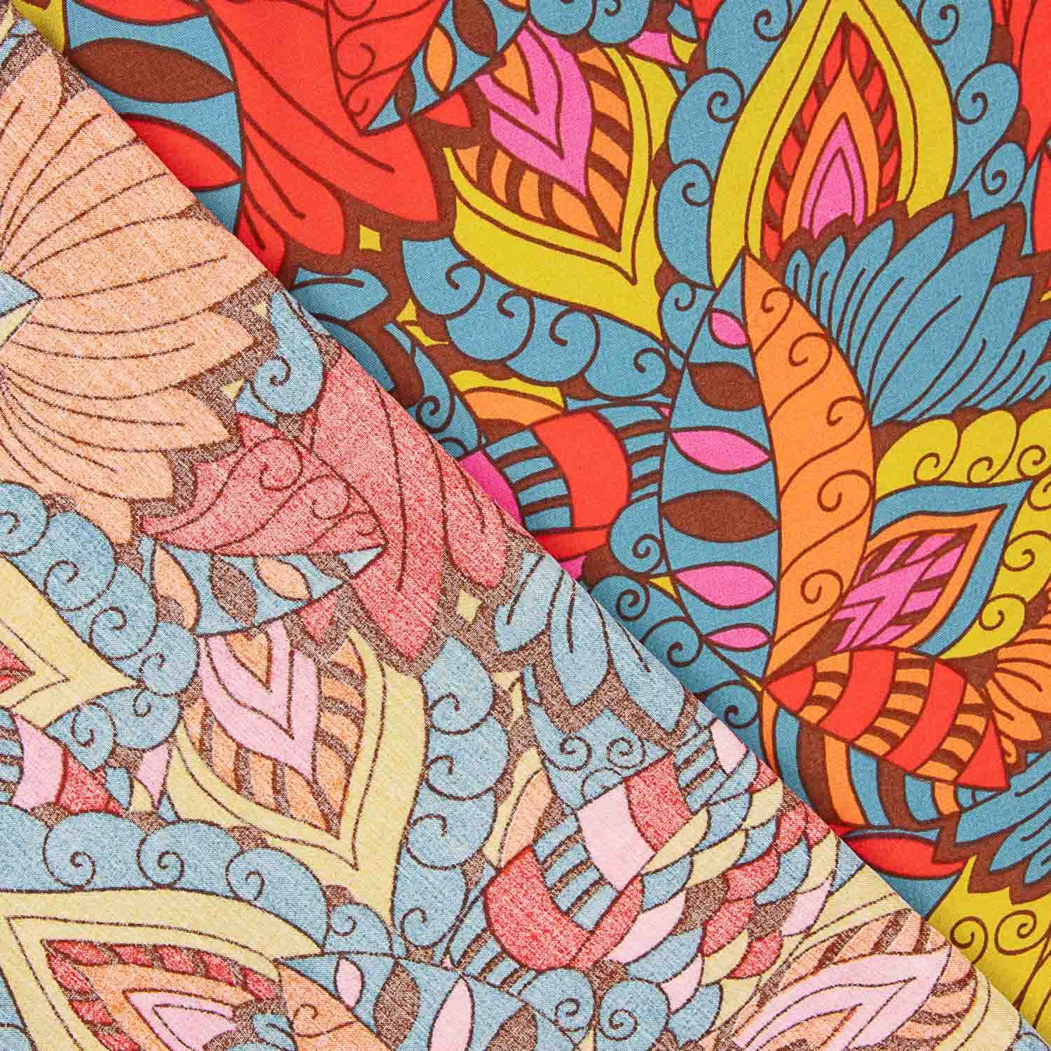 Multicoloured Ethnic Print Viscose - Ribes y Casals