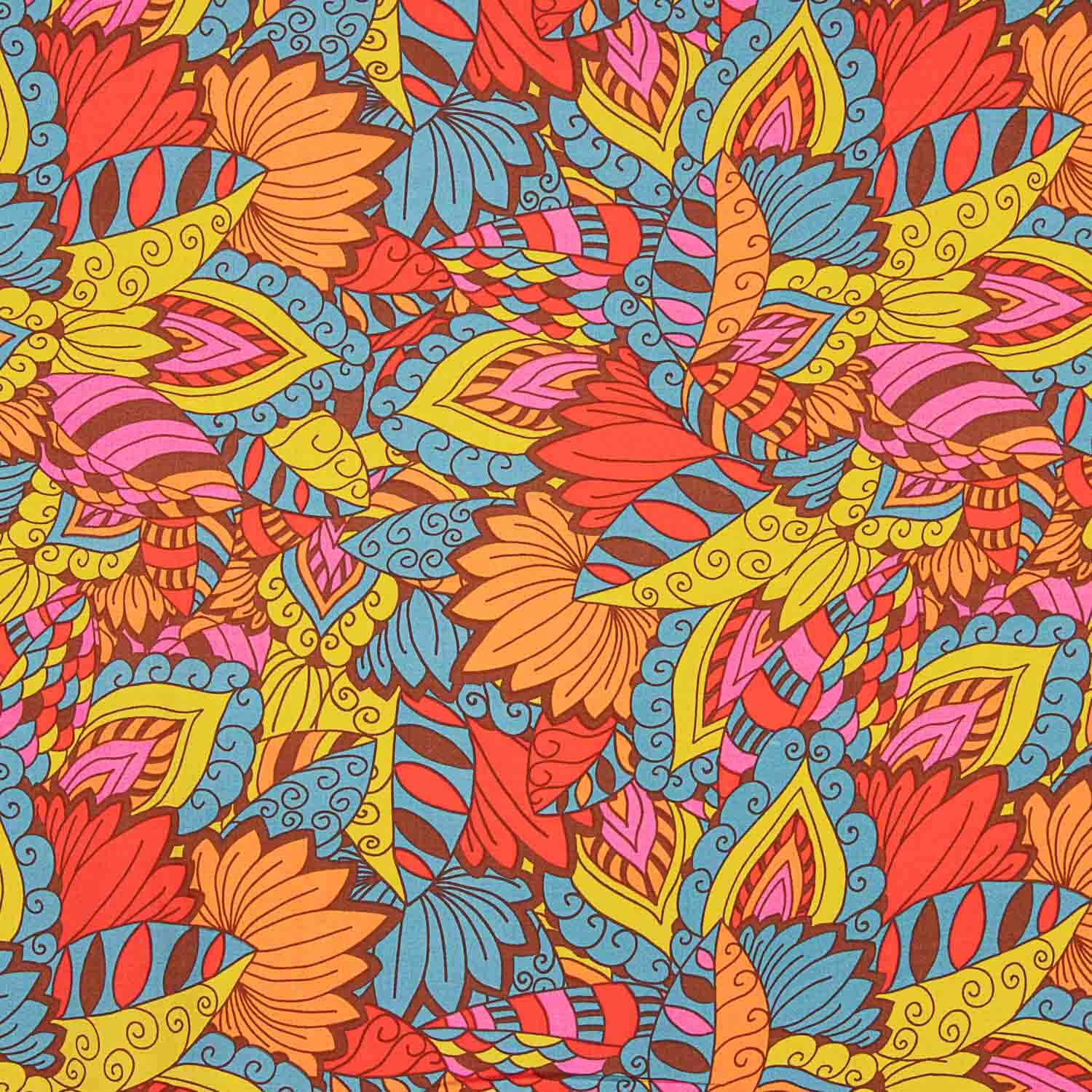 Multicoloured Ethnic Print Viscose - Ribes y Casals