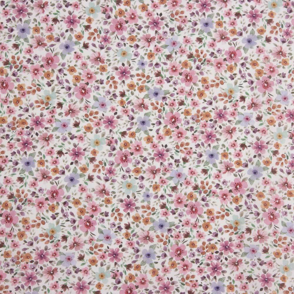 White Wild Garden Cotton Poplin - Ribes y Casals