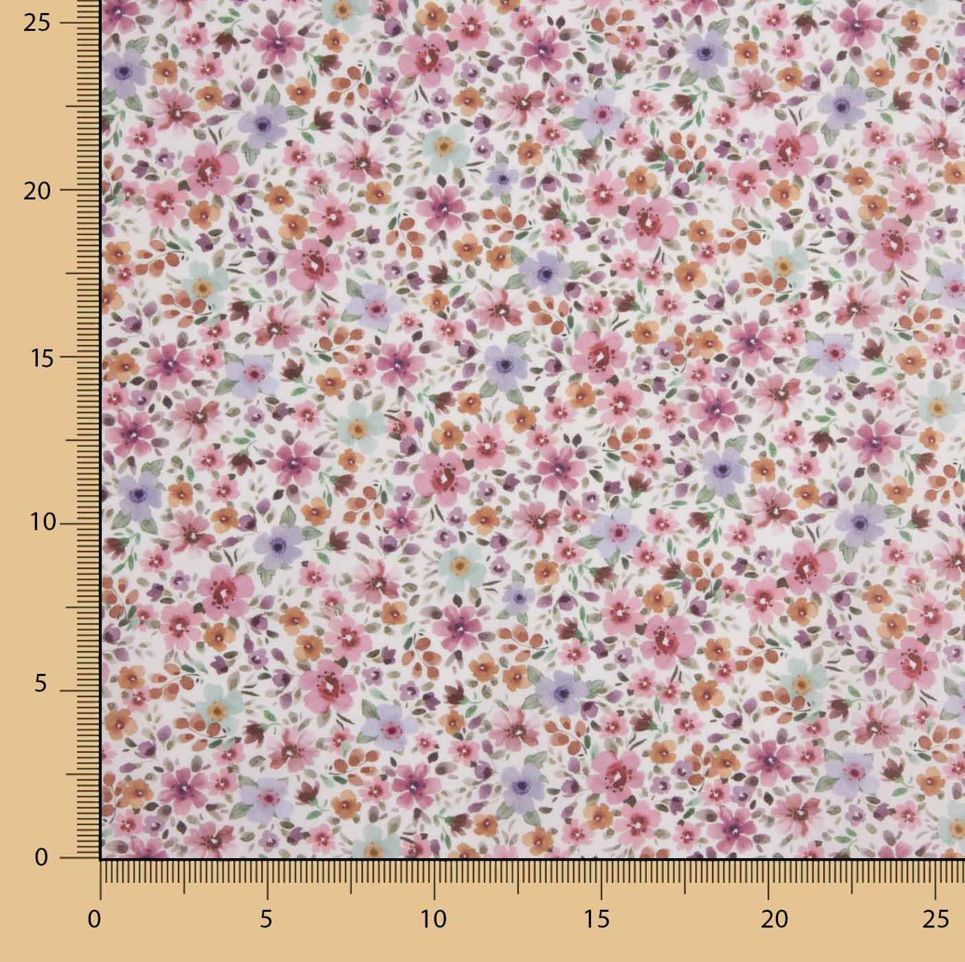 White Wild Garden Cotton Poplin - Ribes y Casals