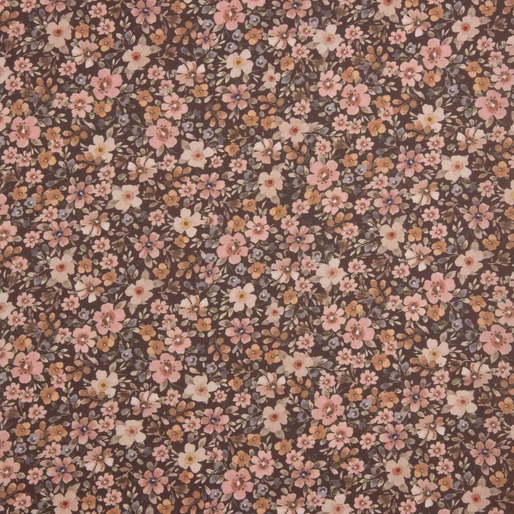 Brown Wild Garden Cotton Poplin - Ribes y Casals