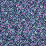 Blue Wild Garden Cotton Poplin - Ribes y Casals