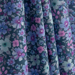 Blue Wild Garden Cotton Poplin - Ribes y Casals