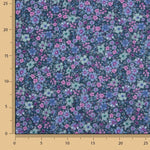 Blue Wild Garden Cotton Poplin - Ribes y Casals