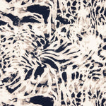 Off-White Animal Print Duchesse Satin - Ribes y Casals