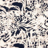 Off-White Animal Print Duchesse Satin - Ribes y Casals