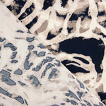 Off-White Animal Print Duchesse Satin - Ribes y Casals