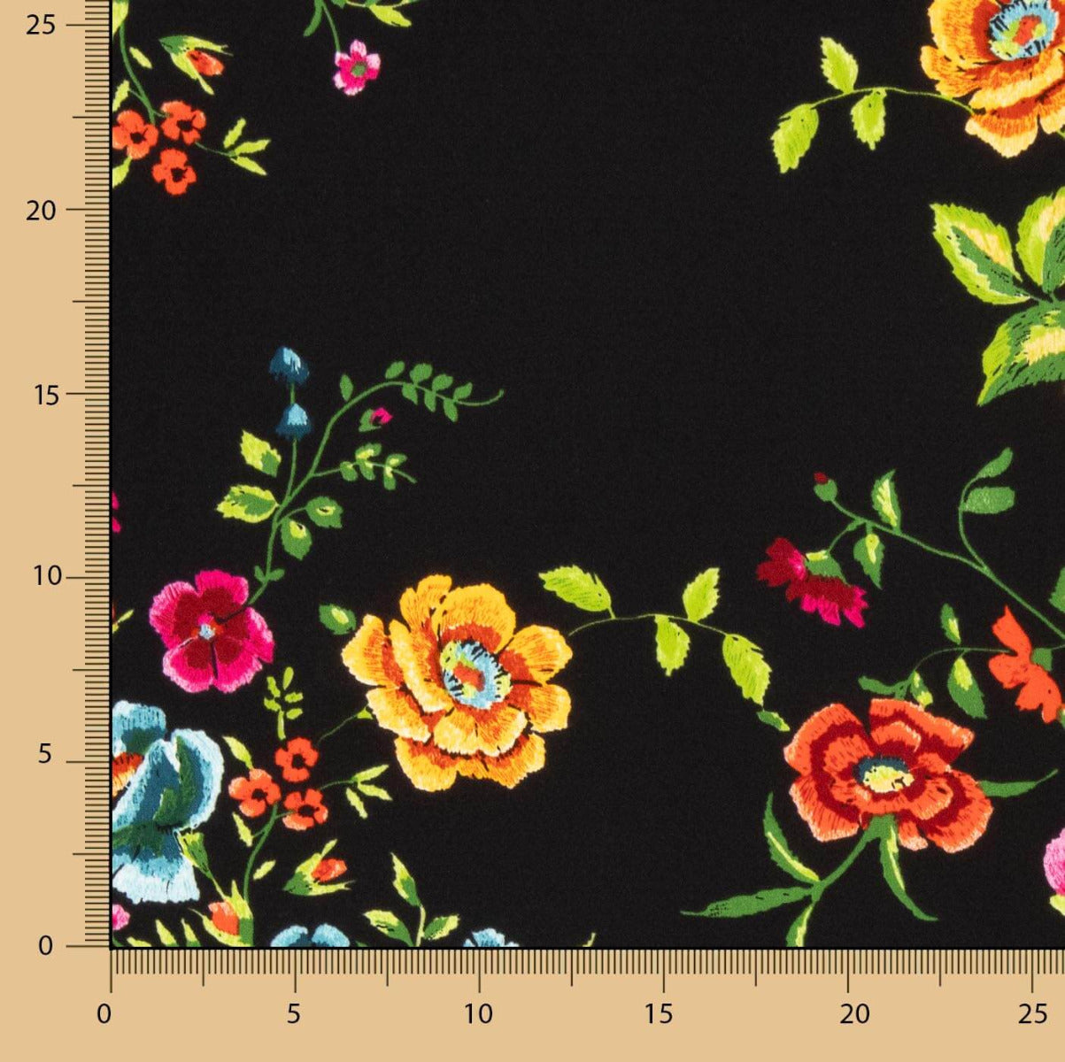 Crepe Manila Shawl Black - Ribes y Casals