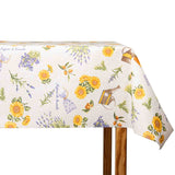 Beige Sunflowers and Lavender Waxed Tablecloth - Ribes y Casals