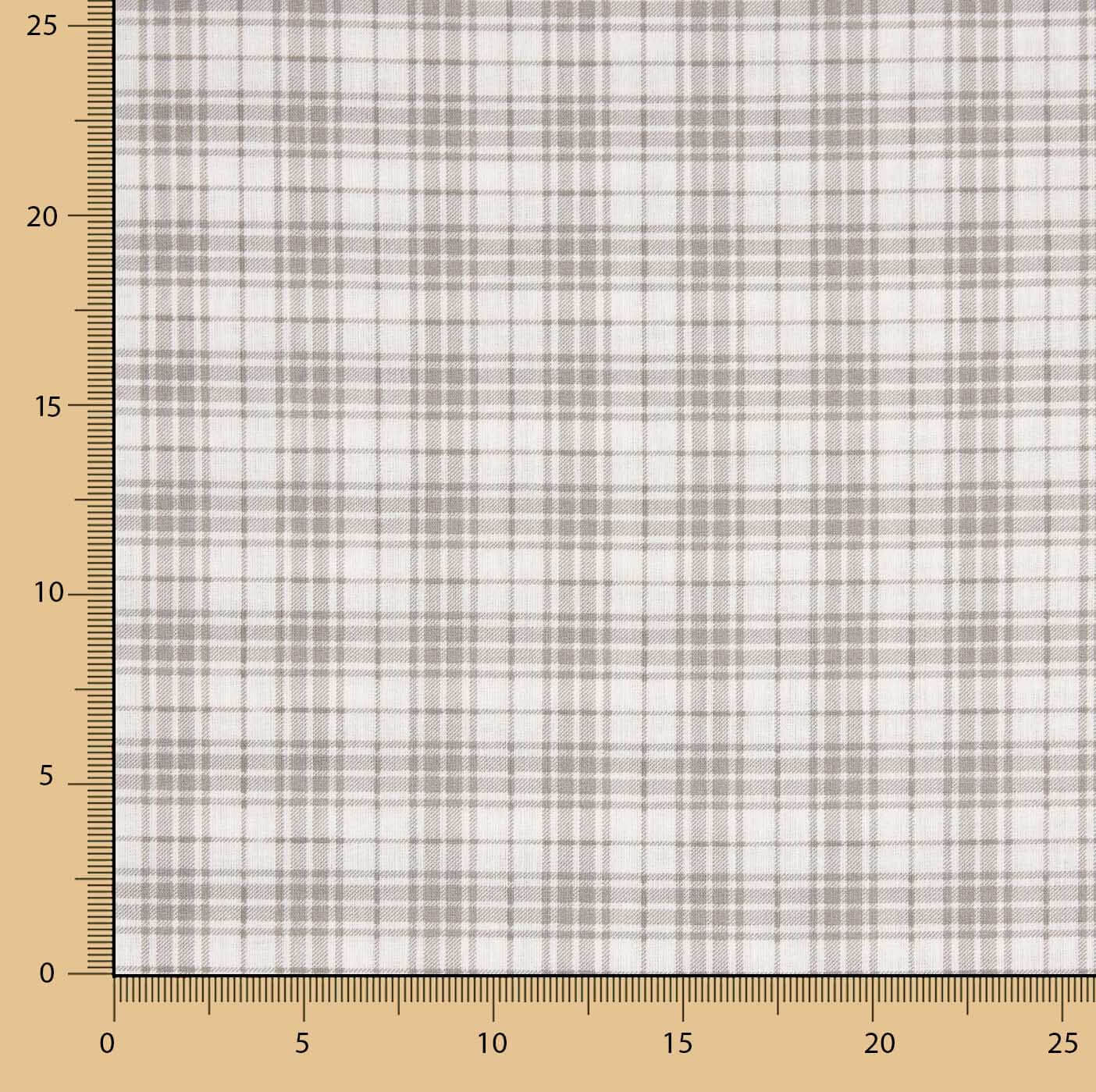 100% Cotton Beige Checks, 200 Thread Count - Ribes y Casals