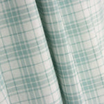 100% Cotton Sea Green Checks Sheet, 200 Thread Count - Ribes y Casals