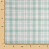 100% Cotton Sea Green Checks Sheet, 200 Thread Count - Ribes y Casals