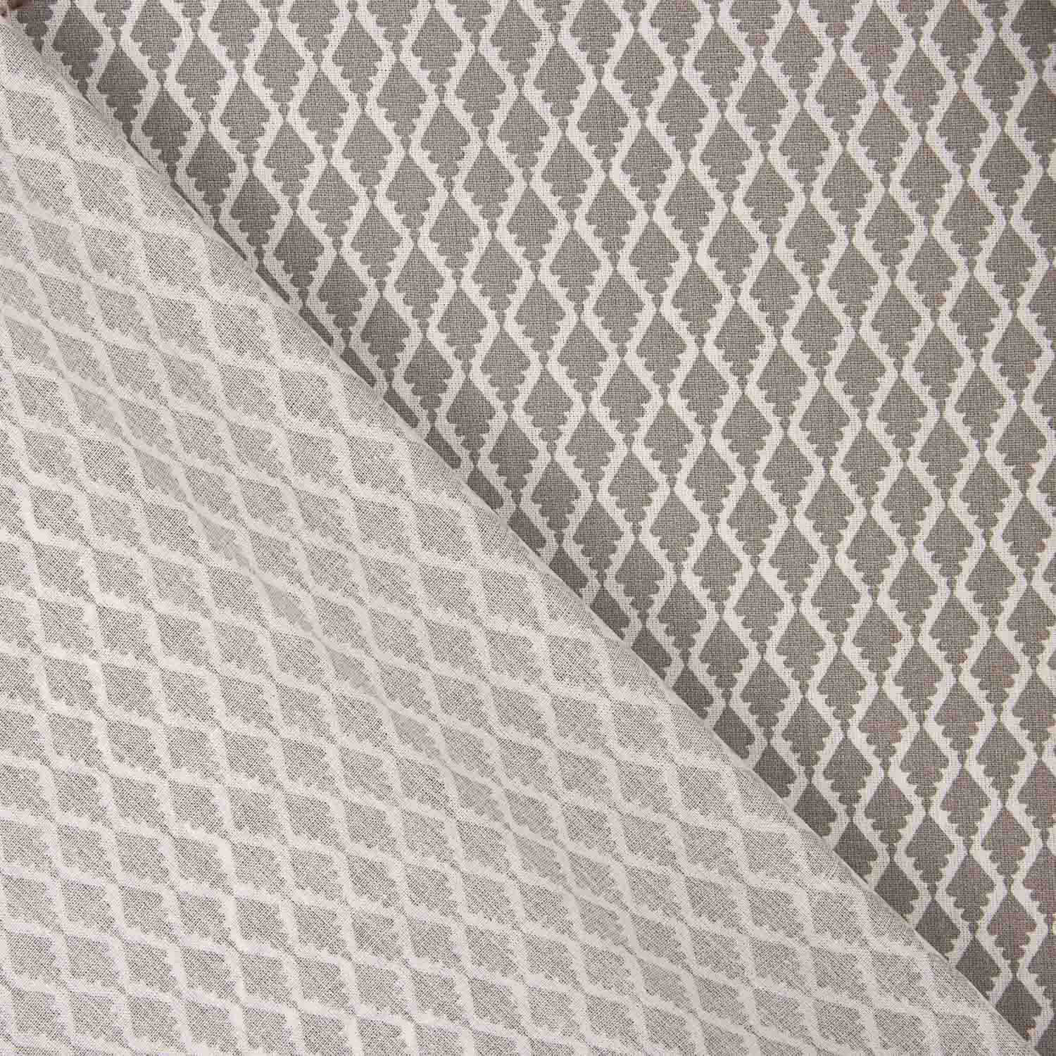100% Cotton Beige Diamond Pattern 200 Thread Count Bed Sheet - Ribes y Casals