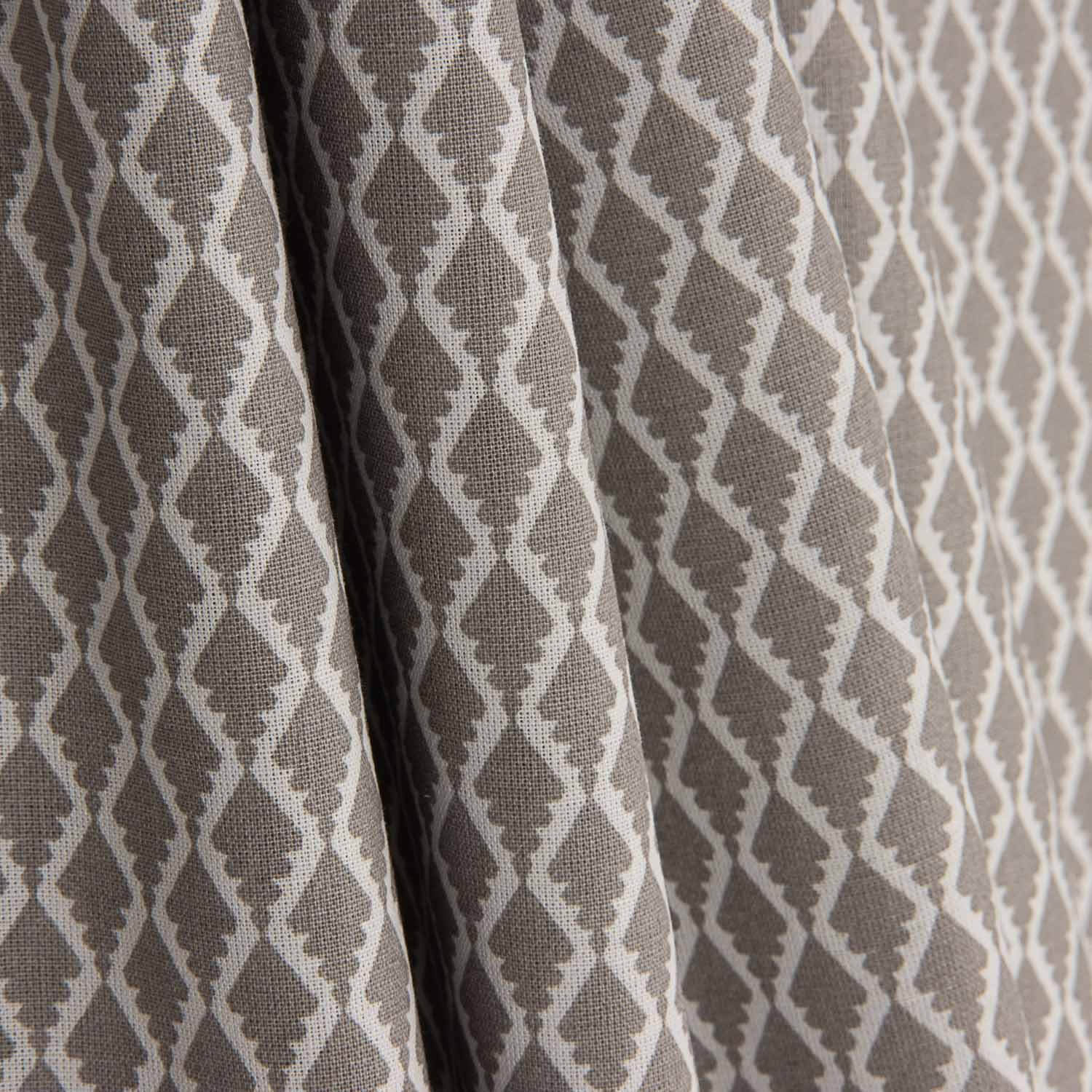 100% Cotton Beige Diamond Pattern 200 Thread Count Bed Sheet - Ribes y Casals