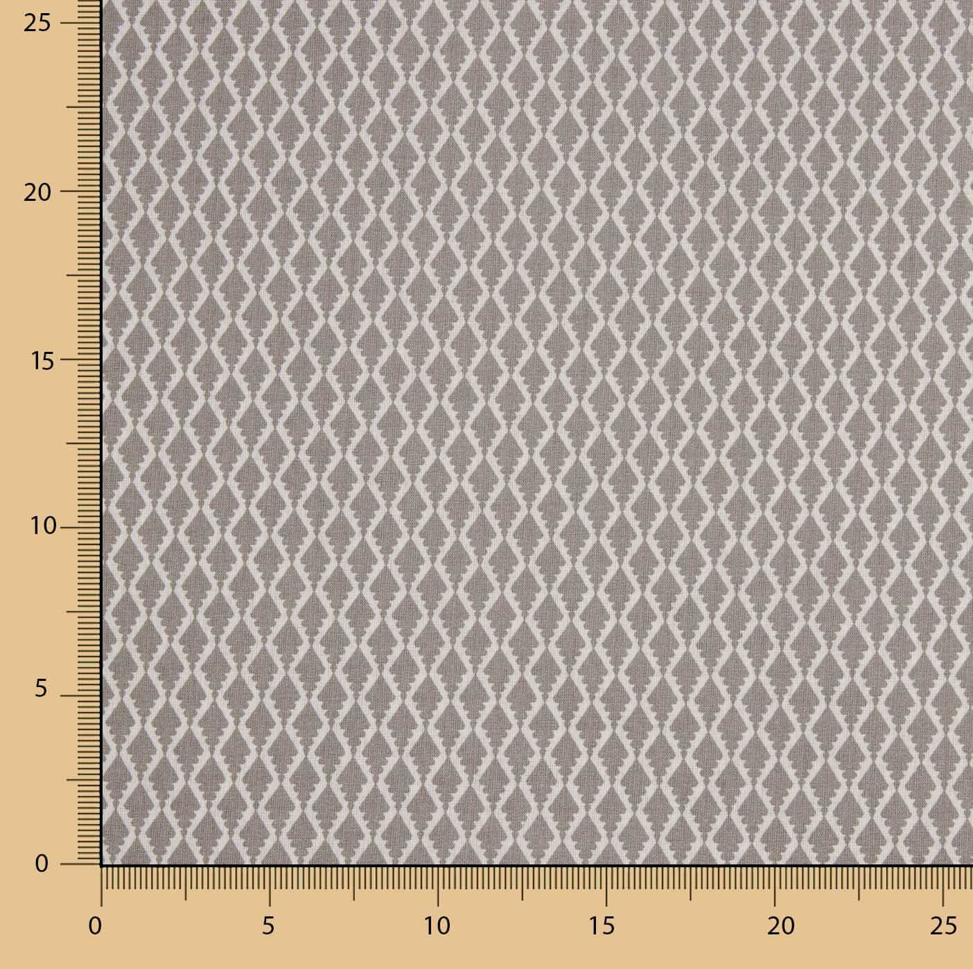 100% Cotton Beige Diamond Pattern 200 Thread Count Bed Sheet - Ribes y Casals