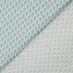 100% Cotton Sea Green Diamond Pattern 200 Thread Count Bed Sheet - Ribes y Casals
