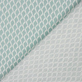 100% Cotton Sea Green Diamond Pattern 200 Thread Count Bed Sheet - Ribes y Casals
