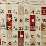 Reversible Cotton Fabric Advent Calendar Panel - Ribes y Casals