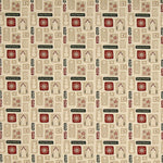 Christmas Cotton Poplin with Vintage Print Labels - Ribes y Casals