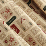 Christmas Cotton Poplin with Vintage Print Labels - Ribes y Casals
